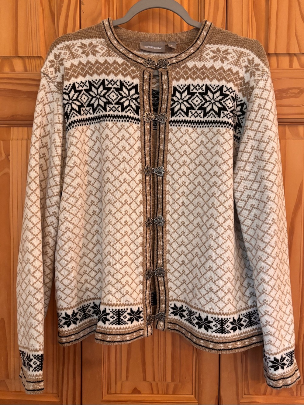 Croft & Barrow Fair Isle Knit Cardigan Sweater